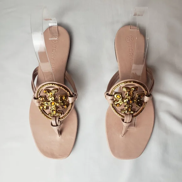 Tory burch Jeweled Meadowsweet Miller Sandals Size 9 - Picture 6 of 16